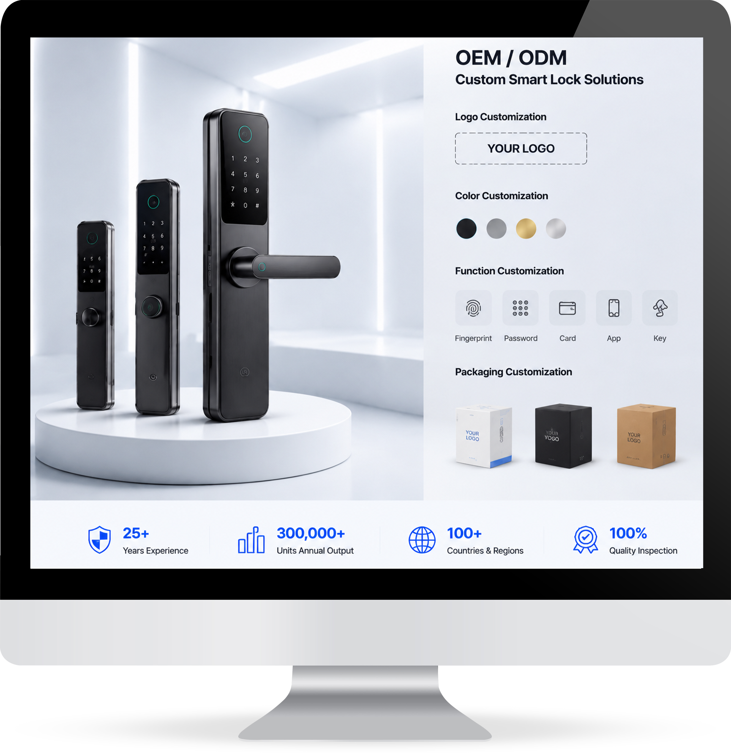 OEM and ODM smart lock workstation